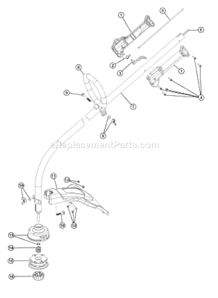 Page A Diagram and Parts List for YM300 41BDY30G401 Yard Man Trimmer